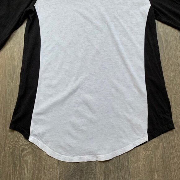 Aritzia Babaton Women's Top T-shirt Tee 3/4 Length Sleeve Cotton Blend Size XS - Picture 6 of 12